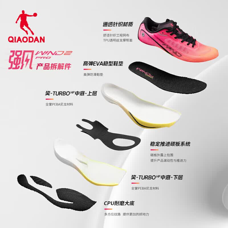 乔丹强风2PRO男款跑鞋 124.99元 - 86线报
