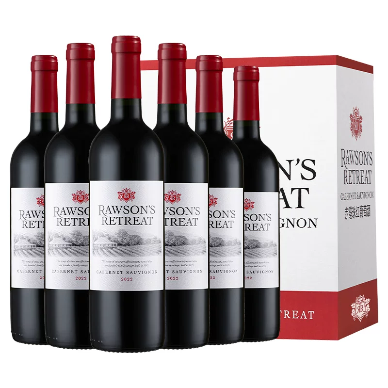 奔富RAWSON'S RETREAT洛神山庄赤霞珠干红葡萄酒2022年750ml*6瓶整箱装 - 86线报 奔富RAWSON'S RETREAT洛神山庄赤霞珠干红葡萄酒2022年750ml*6瓶整箱装 - 86线报