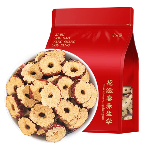 首购、PLUS：花滋春 特优级新疆红枣片500g 10.87元 图片 2