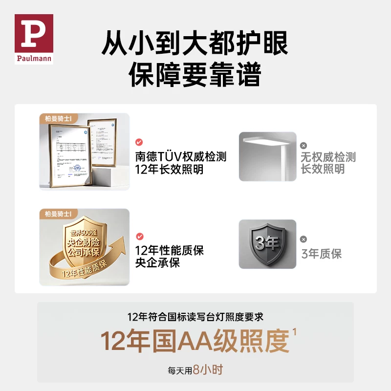 Paulmann学习专用护眼大路灯新骑士Air 8m-12m4000K普瑞灯珠 2371.24元 - 86线报