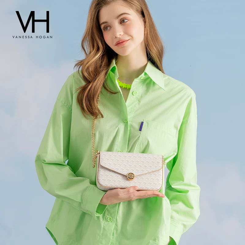 VANESSA HOGAN VH女包山茶花系列信封包精致高级感包包老花链条单肩包小包斜挎包 380元 - 86线报