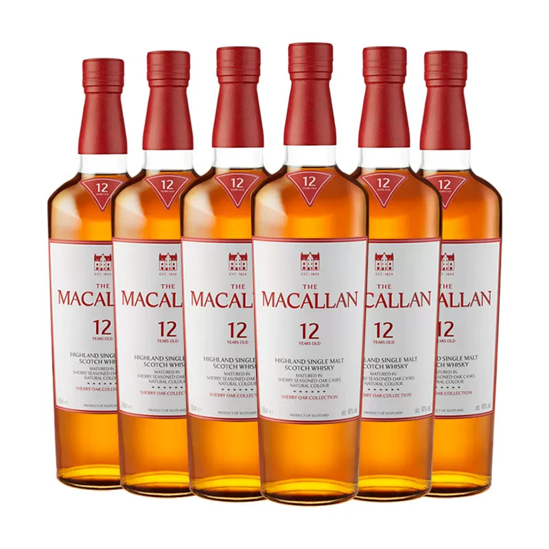 麦卡伦12年经典雪莉桶单一麦芽苏格兰威士忌750ml*6支装 3778.86元 - 86线报 麦卡伦12年经典雪莉桶单一麦芽苏格兰威士忌750ml*6支装 3778.86元 - 86线报