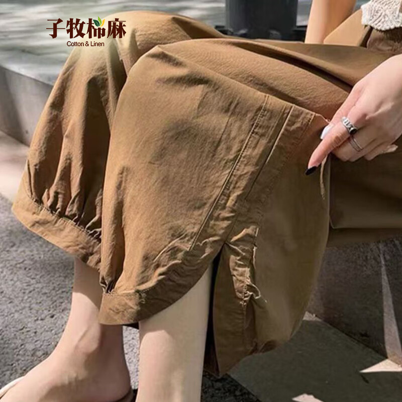 子牧棉麻女士冰丝休闲裤 59元 - 86线报