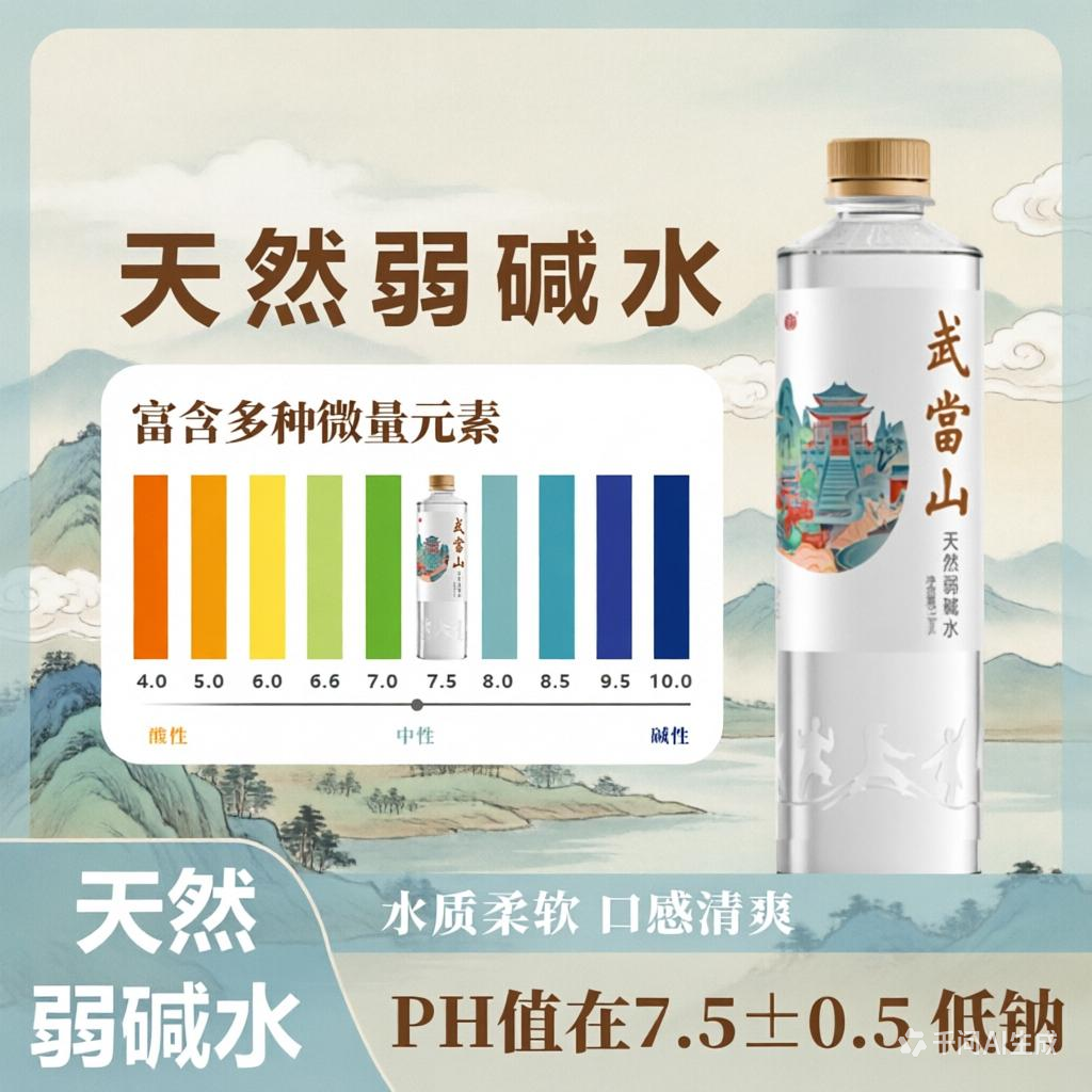 武当山天然弱碱水513ml*24瓶+550ml*24瓶箱装 27.8元 - 线报酷
