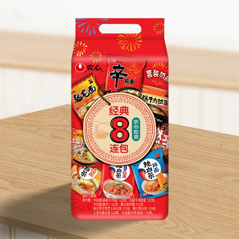 农心经典8连包农心拉面8口味 21.72元 - 线报酷