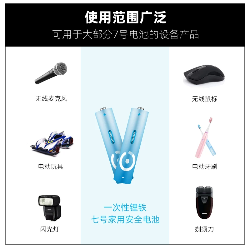 耐时 耐低温 锂铁电池7号八节 券后22.9元 满49减22元 - 86线报