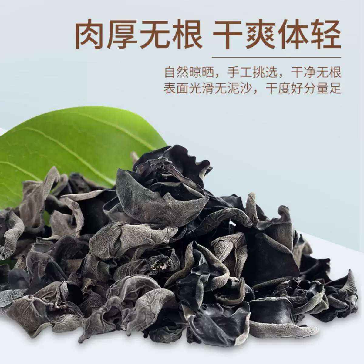 黑木耳东北黑木耳秋木耳新货干货肉厚无根凉拌火锅食材 12.9元 - 线报酷