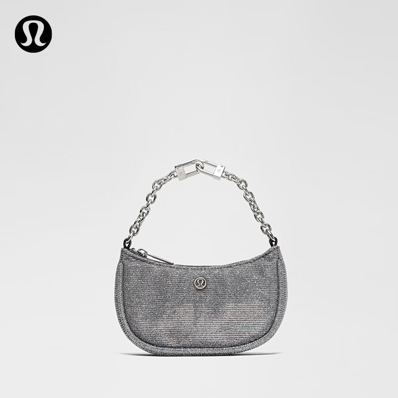 lululemon City Essentials Nano 女士单肩包 闪光 深银/石墨灰/银 - 线报酷