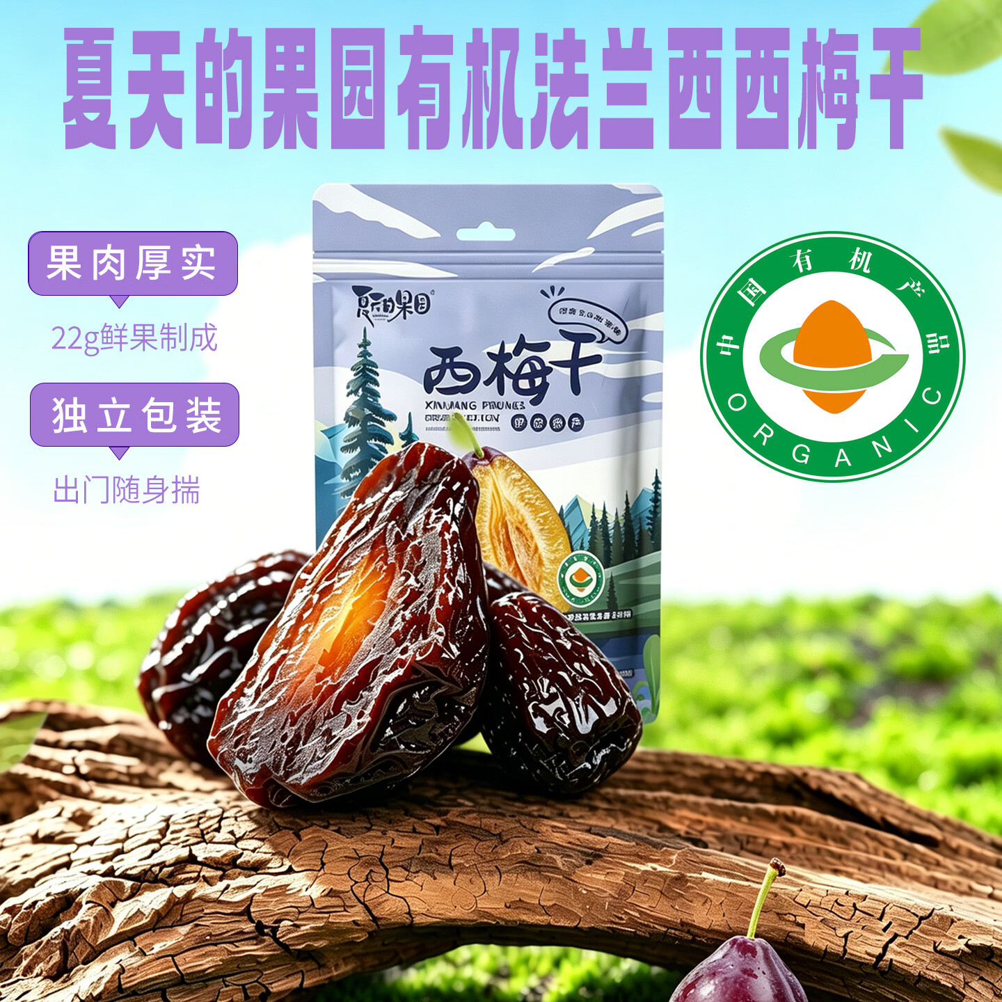 夏天的果园西梅干无添加新疆特产160g*1袋 12.1元 - 86线报