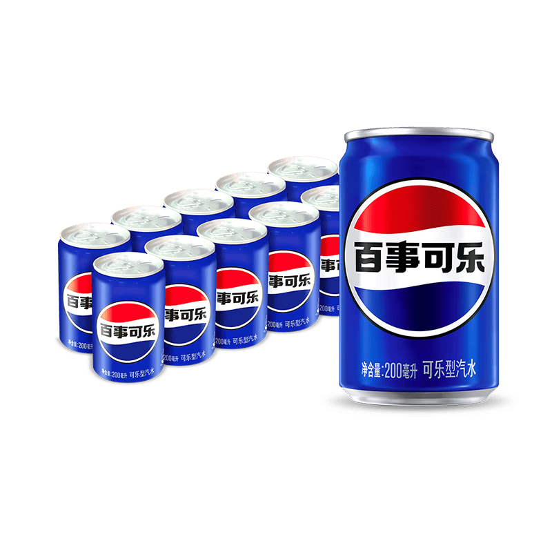 百事可乐200ml*10听 14.9元 - 86线报