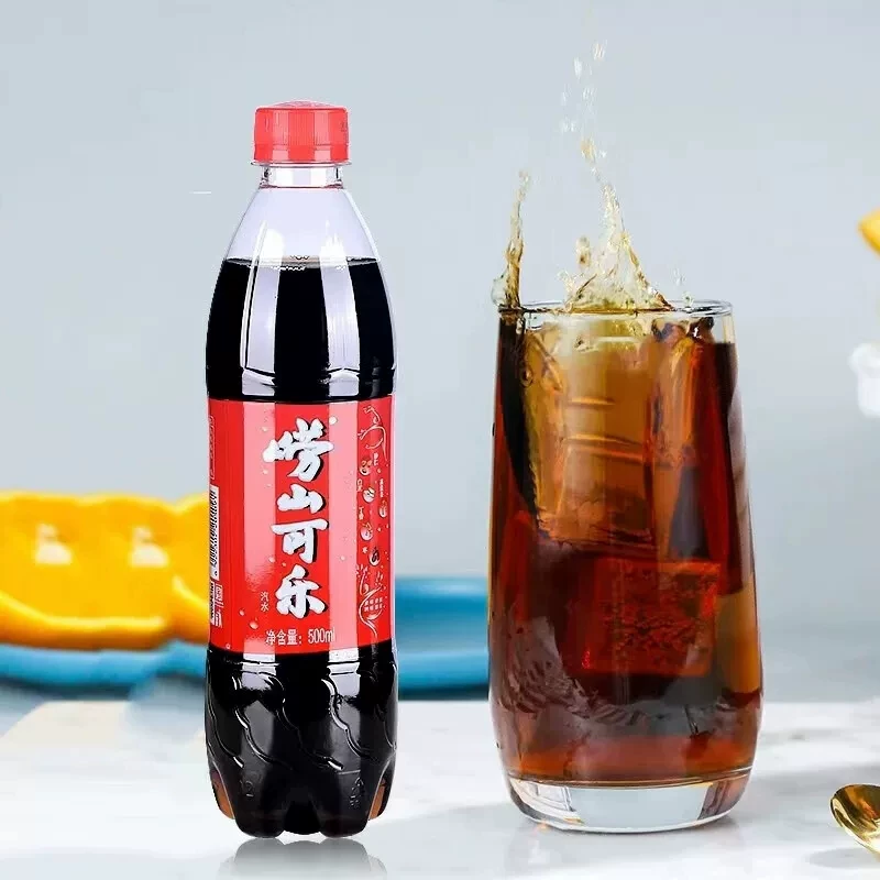 崂山矿泉青岛特产崂山可乐整箱500ml*24瓶草本饮料汽水瓶装国货全国 - 线报酷