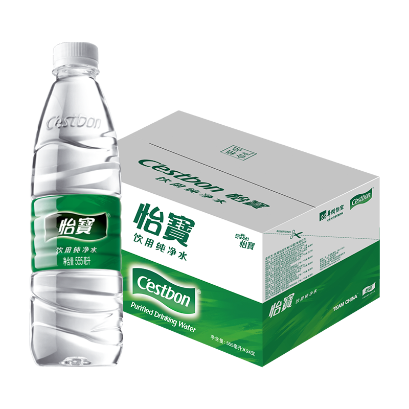 怡宝饮用水555ml×24瓶 50.32元 - 86线报