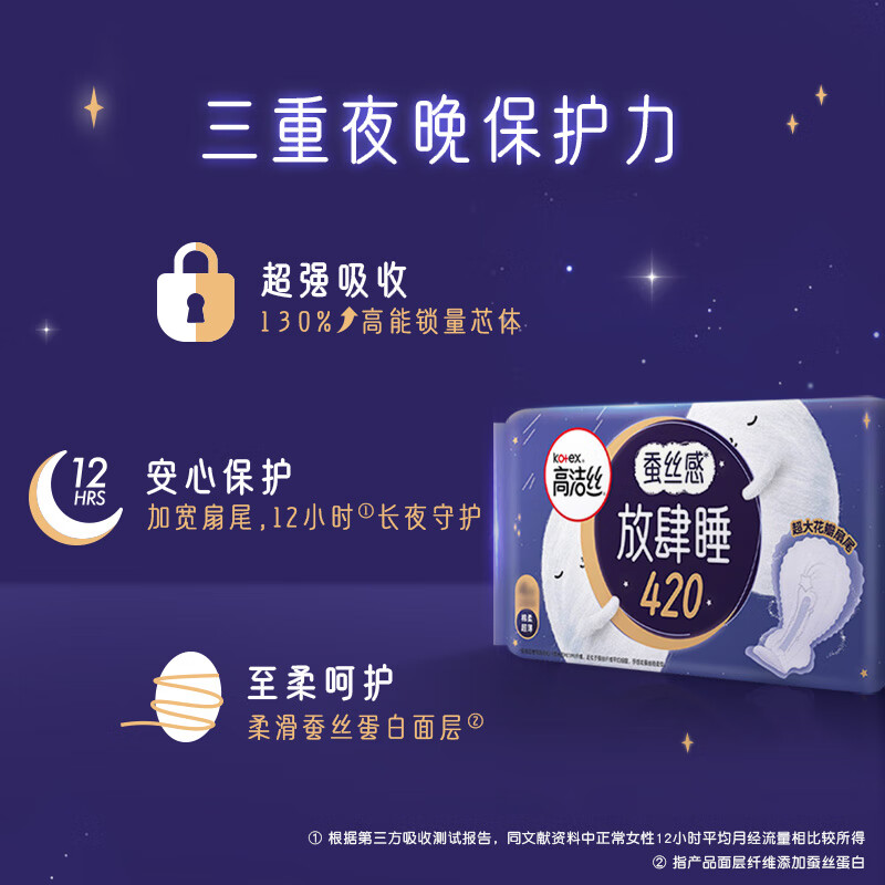 高洁丝蚕丝感放肆睡280mm64片 29.9元 - 86线报