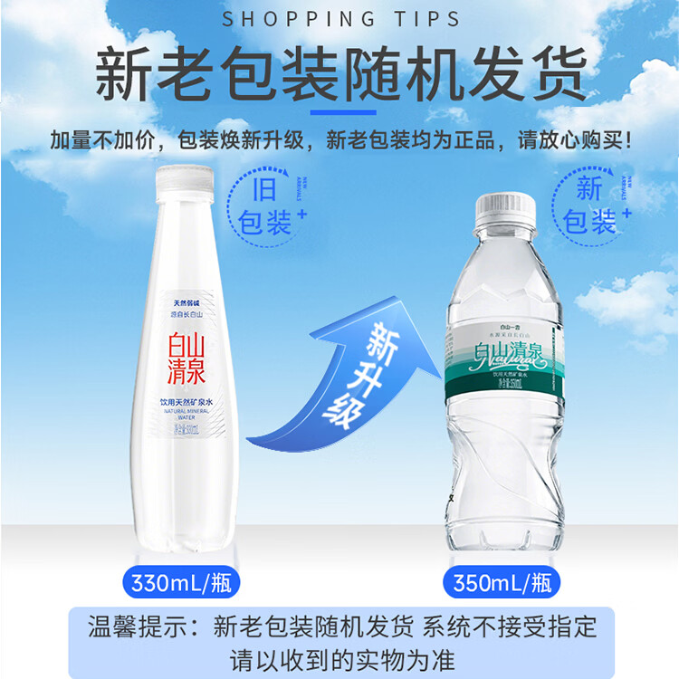 白山清泉天然低钠弱碱饮用水330mL×12瓶×1箱 10.9元 - 86线报