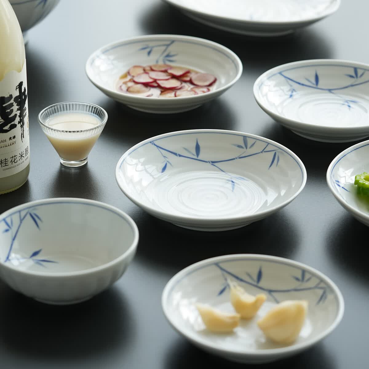 肆月新中式盘子家用菜盘陶瓷餐盘碟子凉菜盘釉下彩餐具6英寸小盘 18.45元 - 86线报