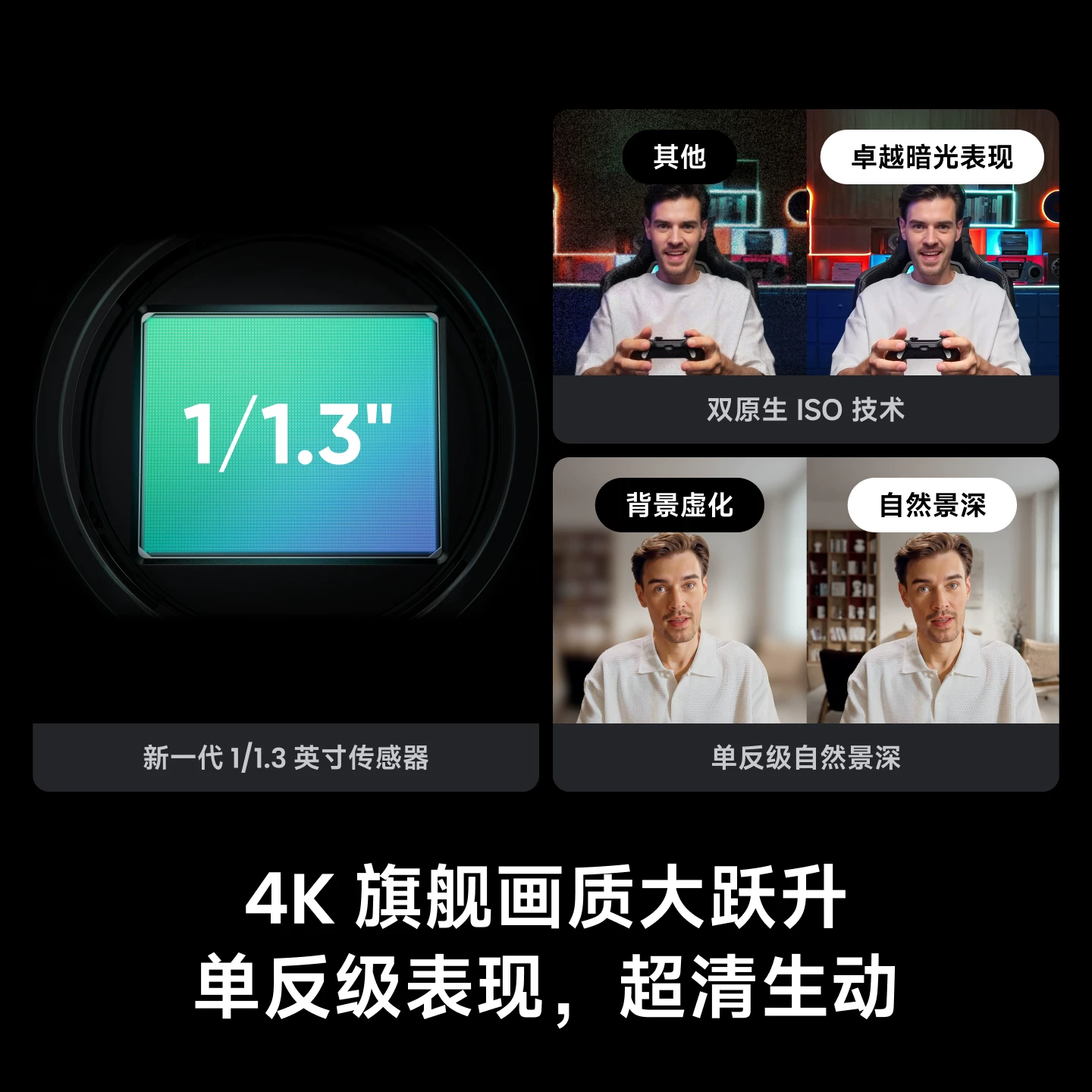 影石Link 2Pro/2C Pro直播摄像头4K美颜专用电脑摄影头 1098元 - 线报酷