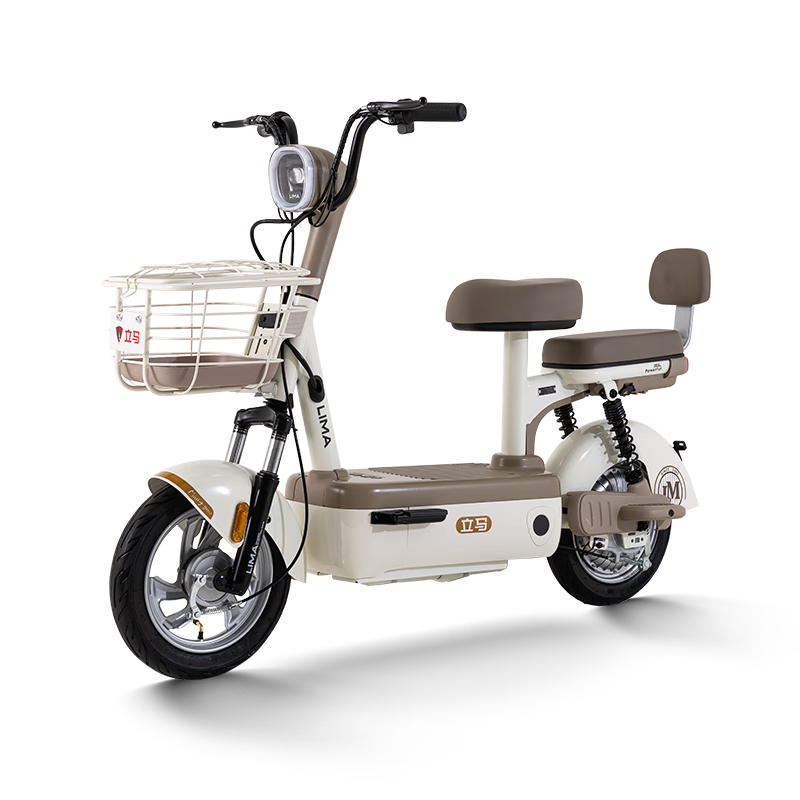 立马小叮当2.0电动自行车48V21Ah石墨烯奶酪白 1199元 - 86线报
