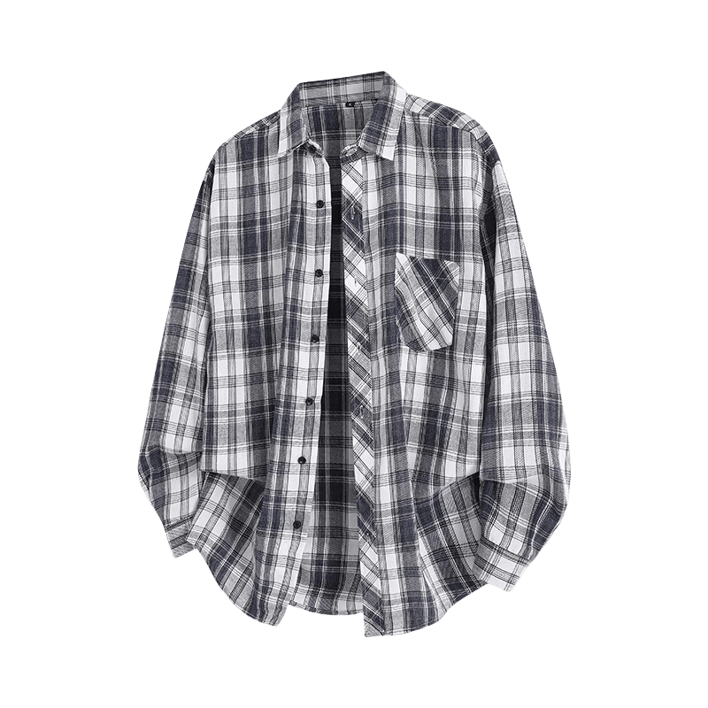 Homlean格纹衬衫男士长袖夏季美式休闲衬衣黑色XL 74.2元 - 86线报 Homlean格纹衬衫男士长袖夏季美式休闲衬衣黑色XL 74.2元 - 86线报