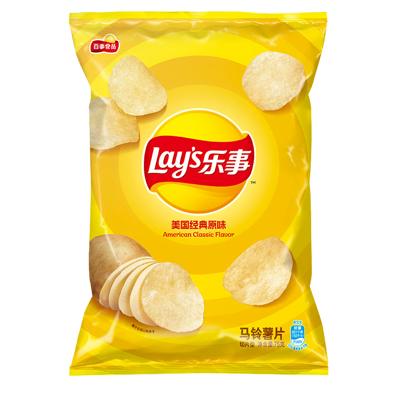 Lays乐事美国经典原味薯片75g*11件任选 48.82元 - 86线报