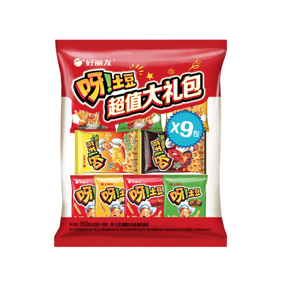好丽友呀土豆超值大礼包节日送礼薯条薯片零食膨化食品360g 14.55元 - 清风线报