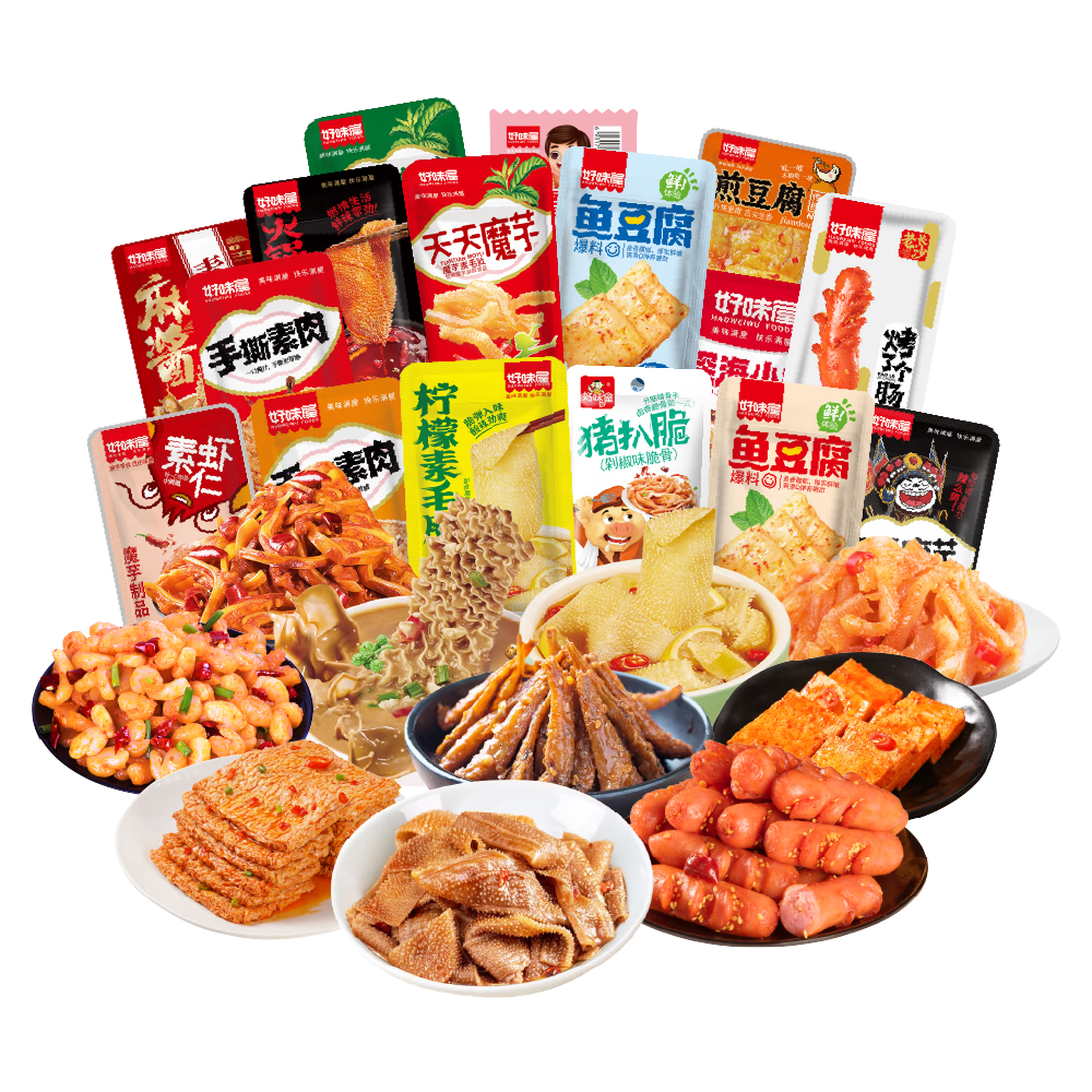 好味屋辣卤零食大礼包40包270g 6.9元 - 86线报
