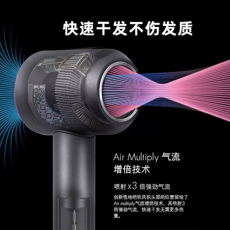 雷睿邦华强北电吹风顶配吹风理发店家用高速无叶护发负例子吹风机1000 59.9元 - 线报酷