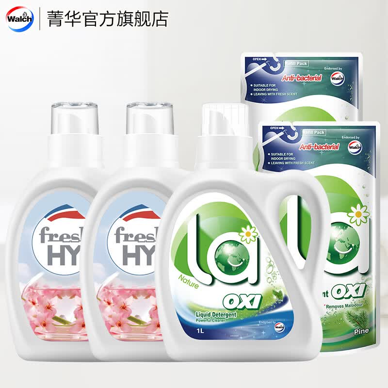 威露士除菌除螨洗衣液套装1L*1瓶+500ml*2袋+1L*2 64.9元 - 86线报 威露士除菌除螨洗衣液套装1L*1瓶+500ml*2袋+1L*2 64.9元 - 86线报