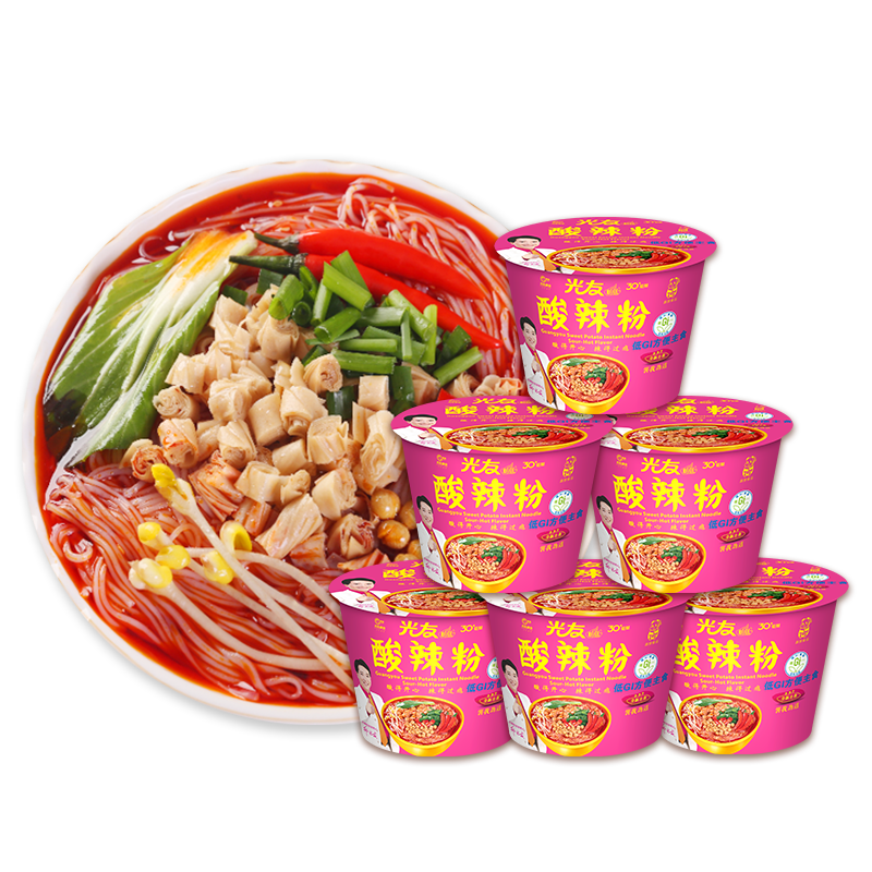 光友酸辣粉105g×6桶无明矾低GI减脂速食 17.71元 - 86线报
