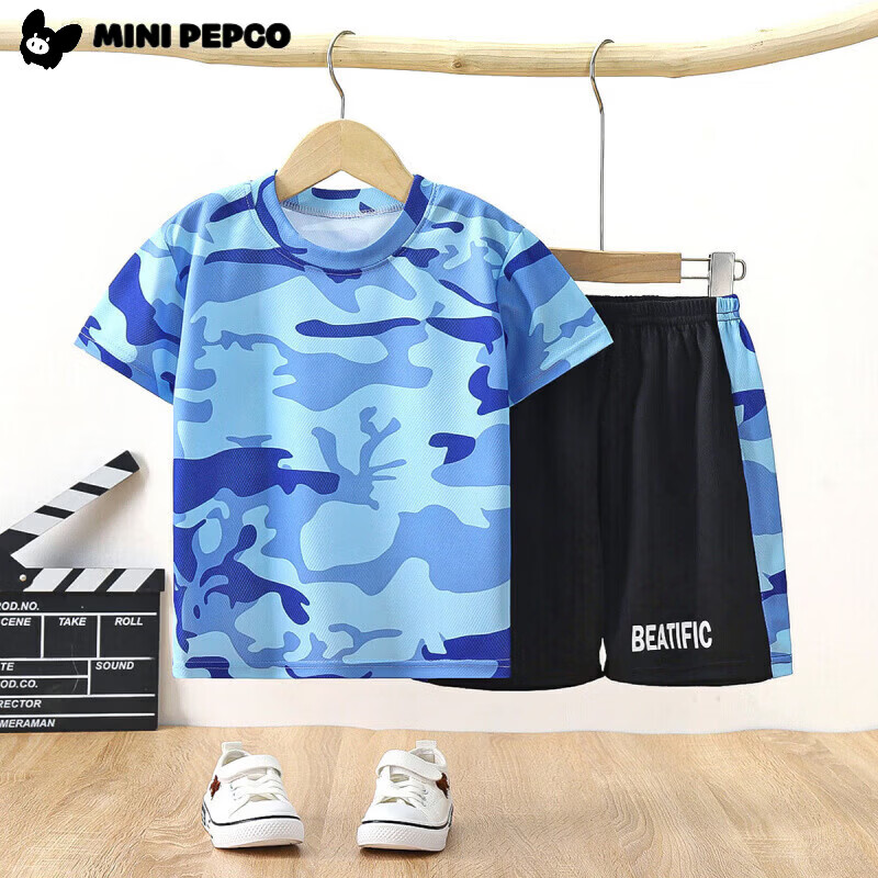 小猪班纳儿童短袖短裤套装速干衣服2件套 22.4元 - 线报酷