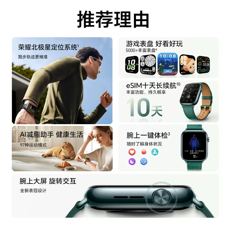 荣耀手表5eSIM智能手表45.6mm 639元 - 86线报 荣耀手表5eSIM智能手表45.6mm 639元 - 86线报