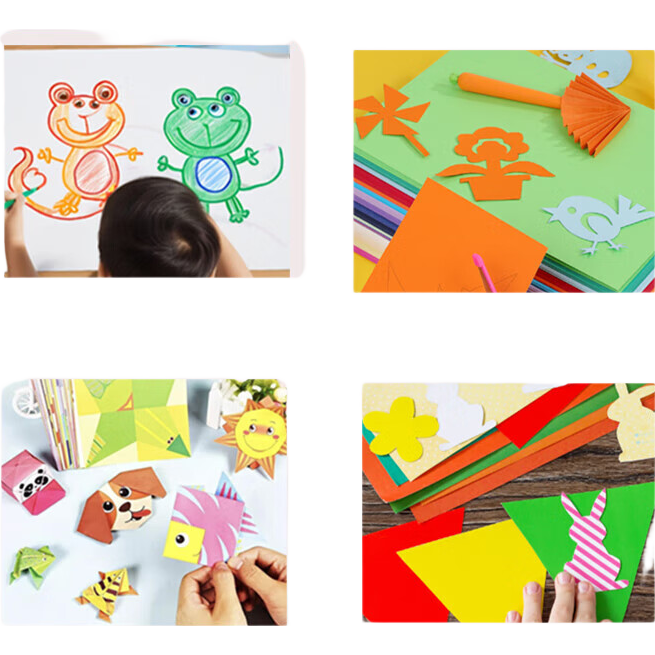 正方形千纸鹤折纸彩纸10cm10色100张幼儿园小学生手工纸 0.1元 - 线报酷