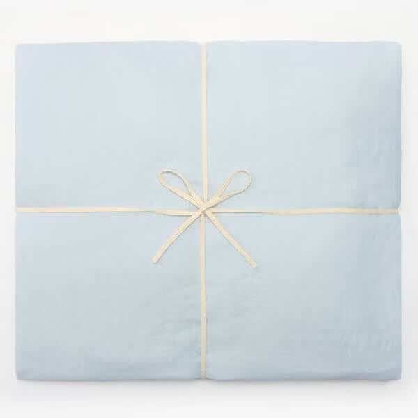 無印良品MUJI凉柔床垫罩蓝色150×200×18～28cm床笠 182元 - 86线报