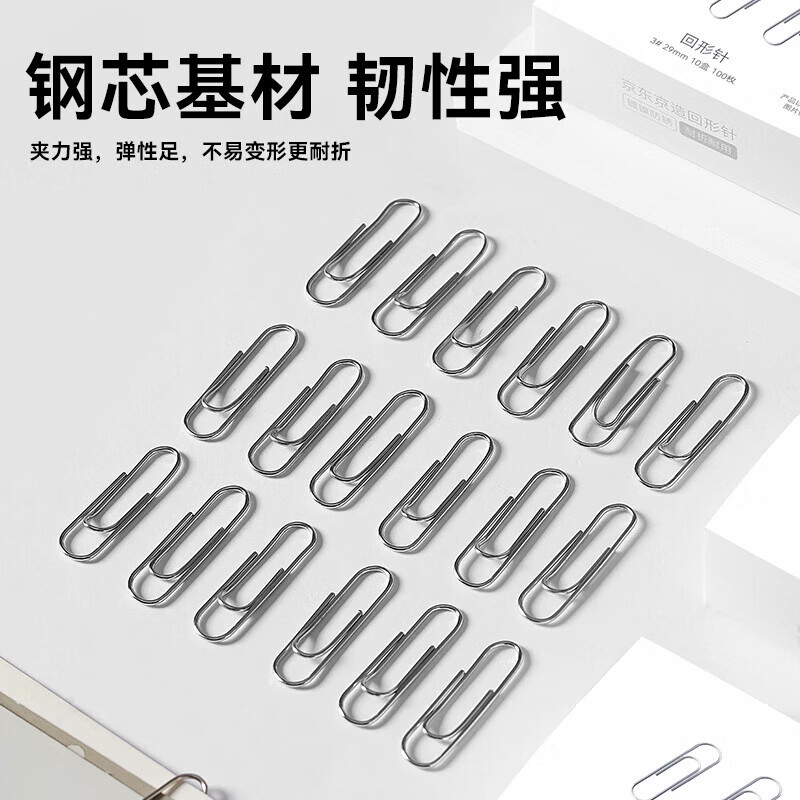 京东京造3#镀镍回形针29mm1000枚 9.9元 - 86线报