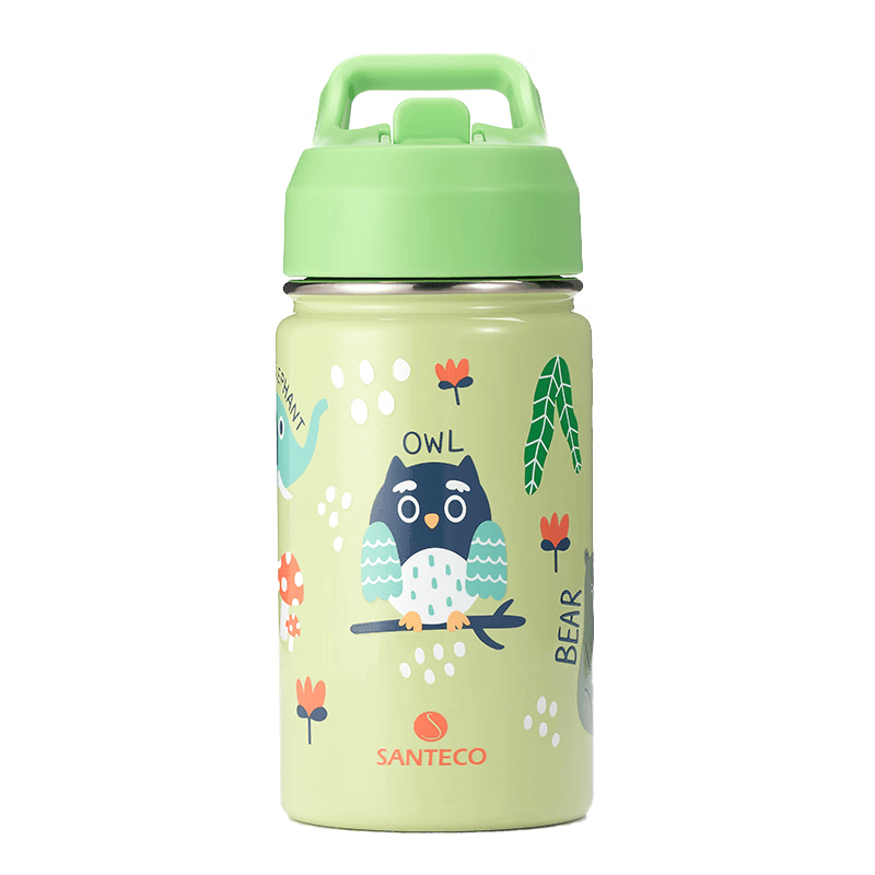 SANTECO圣迪谷儿童保温杯不锈钢直饮吸管式350ml 17元 - 86线报