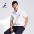 NAUTICA 男装25春夏商务休闲舒适亲肤棉氨透气短袖POLO男 白色1BW M 107.55元 图片 2