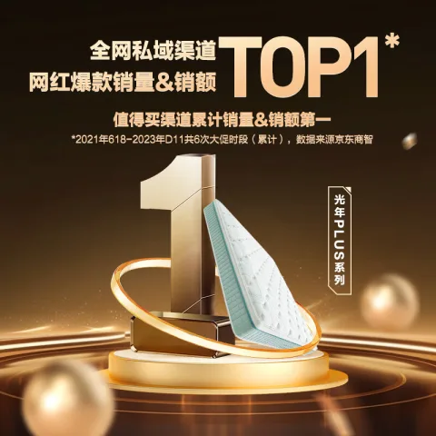 喜临门 云朗air 乳胶弹簧床垫 1.8*2m 25.5cm 1142.79元 图片 2