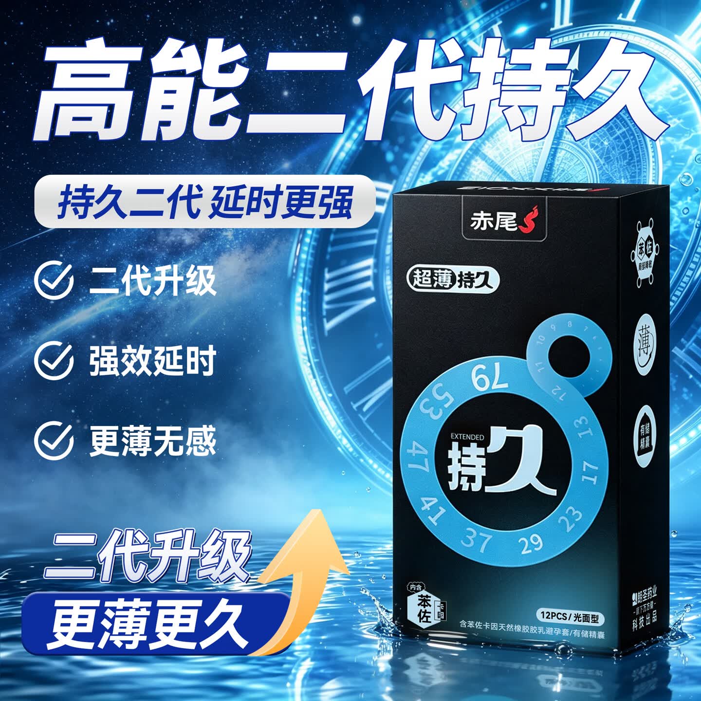 赤尾超薄持久二代升级延时安全套12只 63.9元 - 86线报