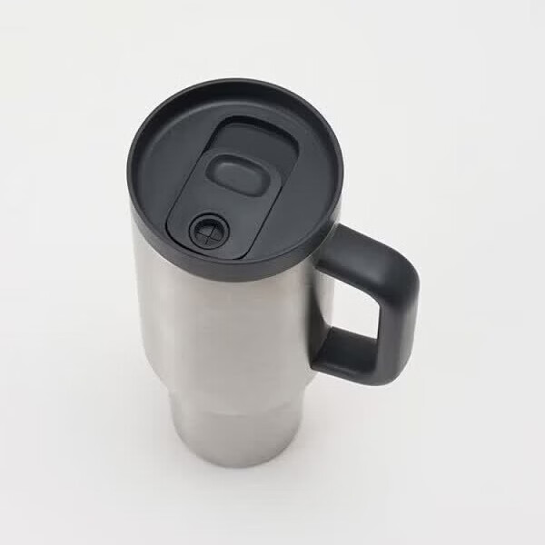 無印良品MUJI大容量不锈钢吸管杯保温水杯杯子冰霸杯银色1.2L 拍2件 - 线报酷