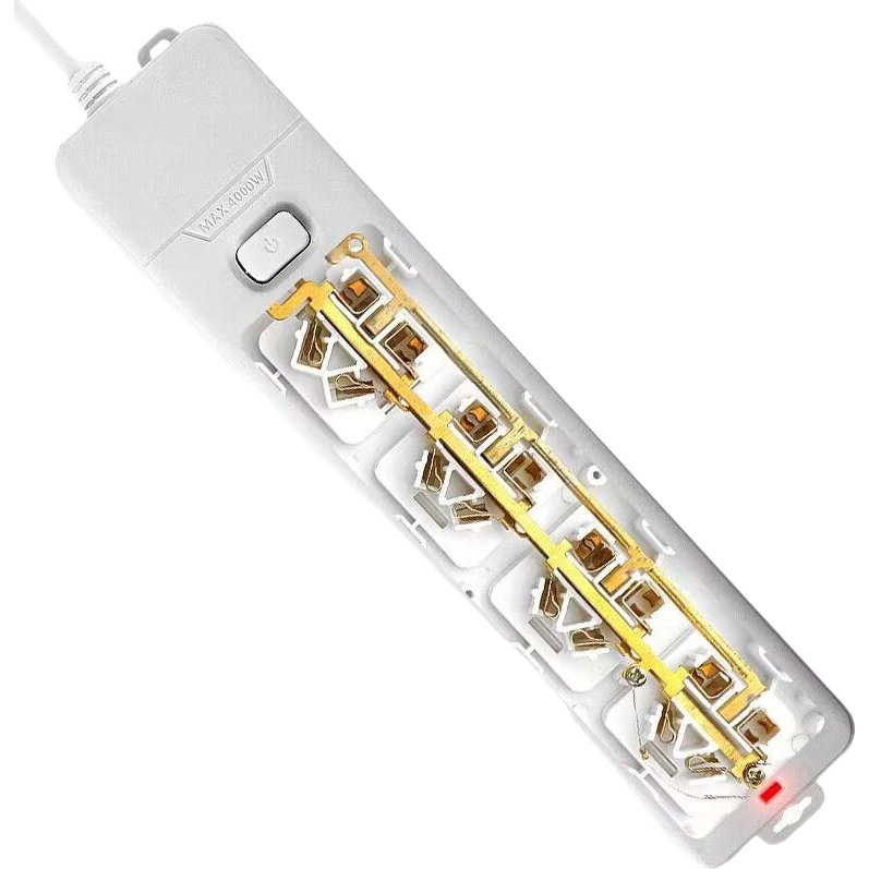 大功率空调专用插座4000W 10孔带线插排1米 5.9元 - 线报酷