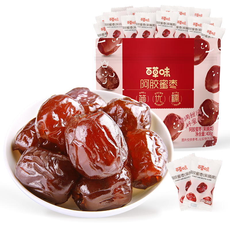 百草味阿胶蜜枣408g 9.95元 - 86线报 百草味阿胶蜜枣408g 9.95元 - 86线报
