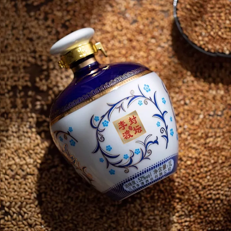 李渡封坛酒青花浓特兼香型52度白酒1000ml*1礼盒 338元 - 86线报