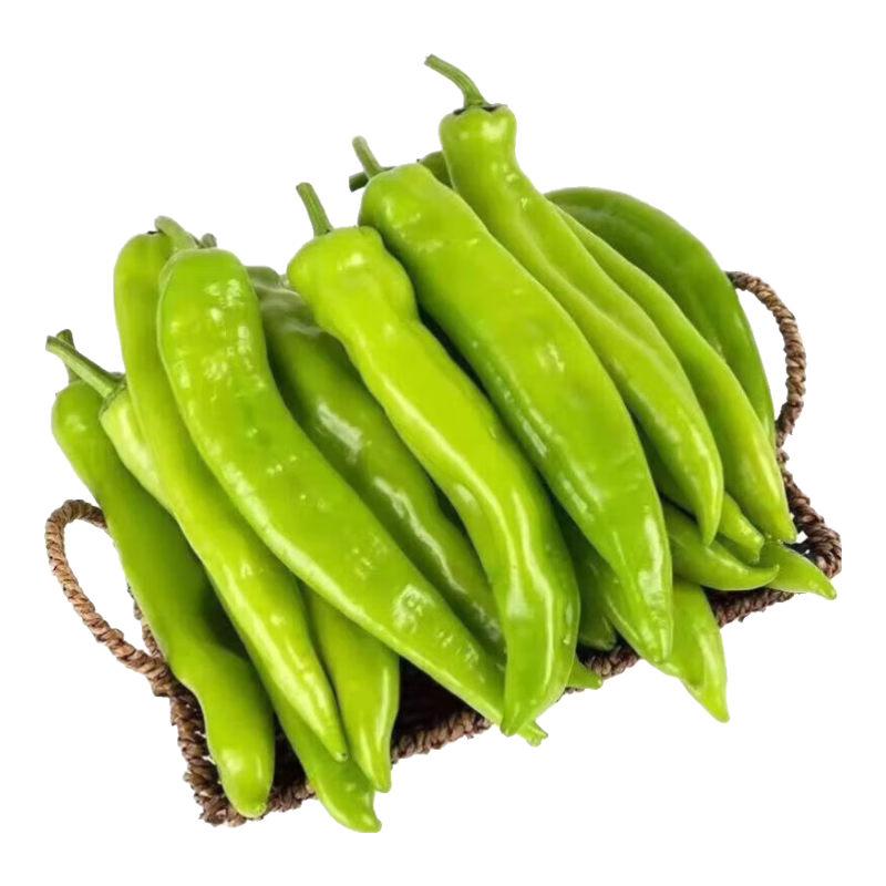 新鲜青椒虎皮辣椒净重400g 2.14元 - 线报酷
