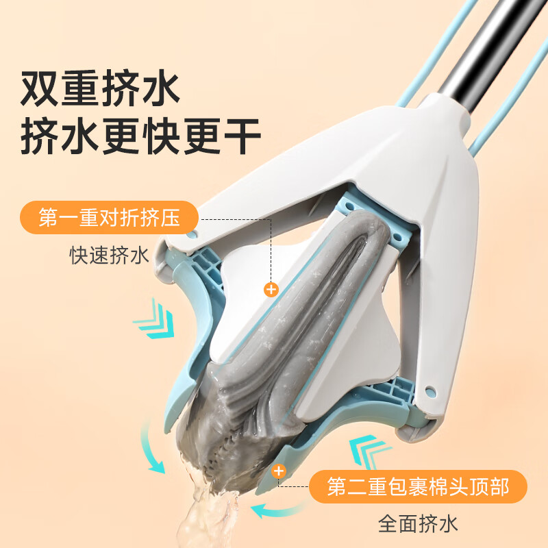 美丽雅HC084971胶棉拖把蓝灰色 14.9元 - 86线报
