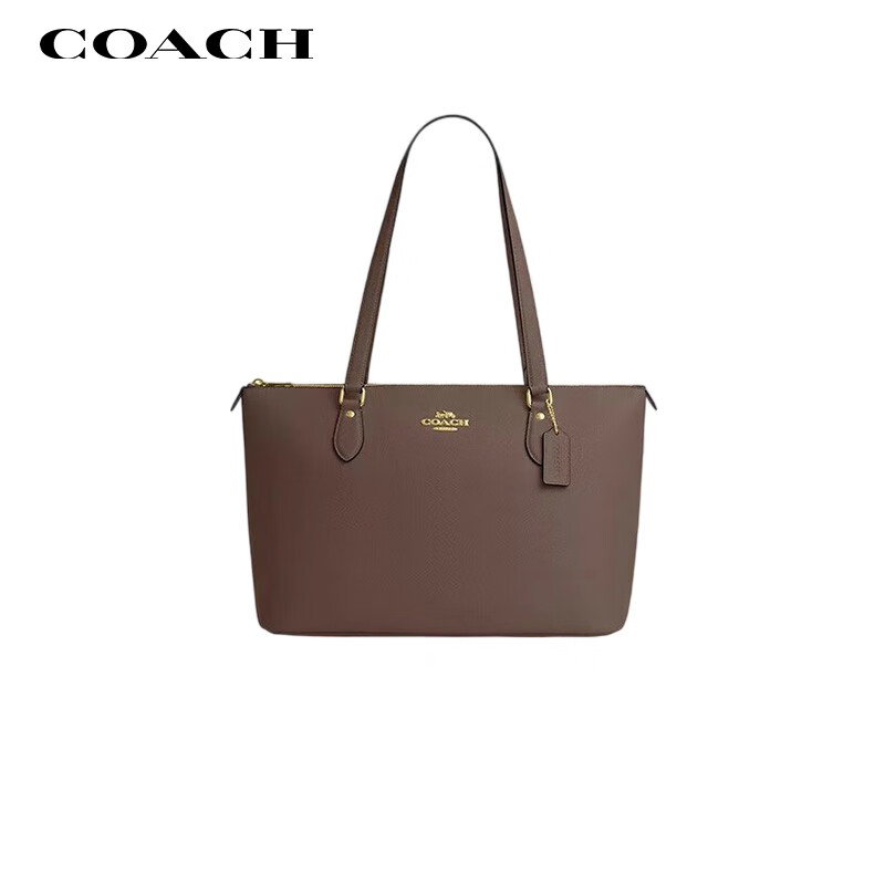 COACH女士GALLERY大号单肩手提托特包深褐色CV402 823.65元 - 86线报