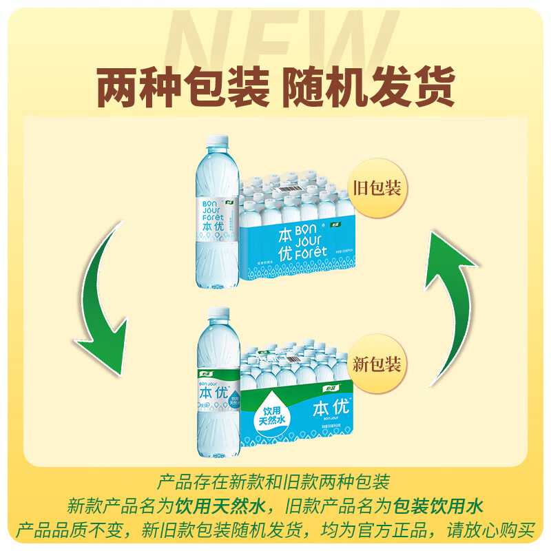 怡宝本优天然水包装饮用水555ml*24瓶 12.89元 - 线报酷