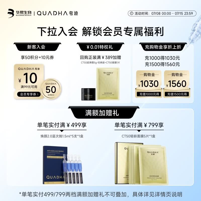 夸迪5D玻尿酸水活修护喷雾150ml 56.84元 - 86线报