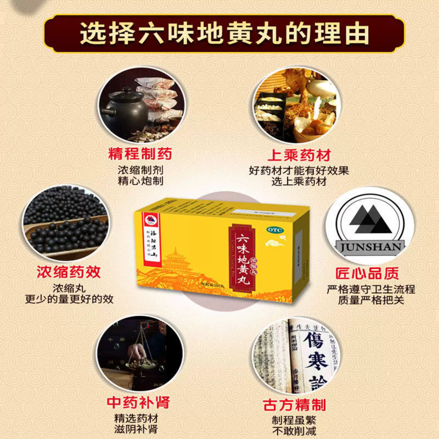 九芝堂君山六味地黄丸浓缩丸360丸 12.64元 - 美泡泡