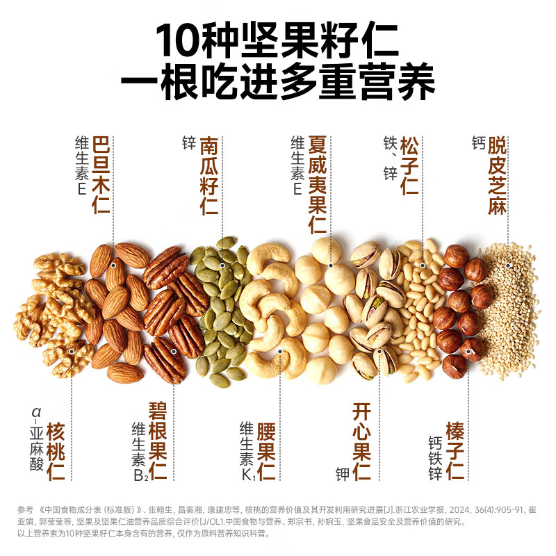 窝小芽高钙坚果酥DHA10种坚果谷物300g/桶 28元 - 折送网