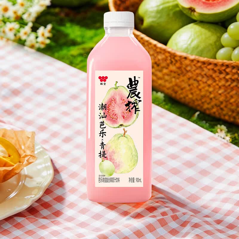 味全900ml稀释果汁芭乐青提瓶装含NFC芭乐汁 5.9元 - 86线报