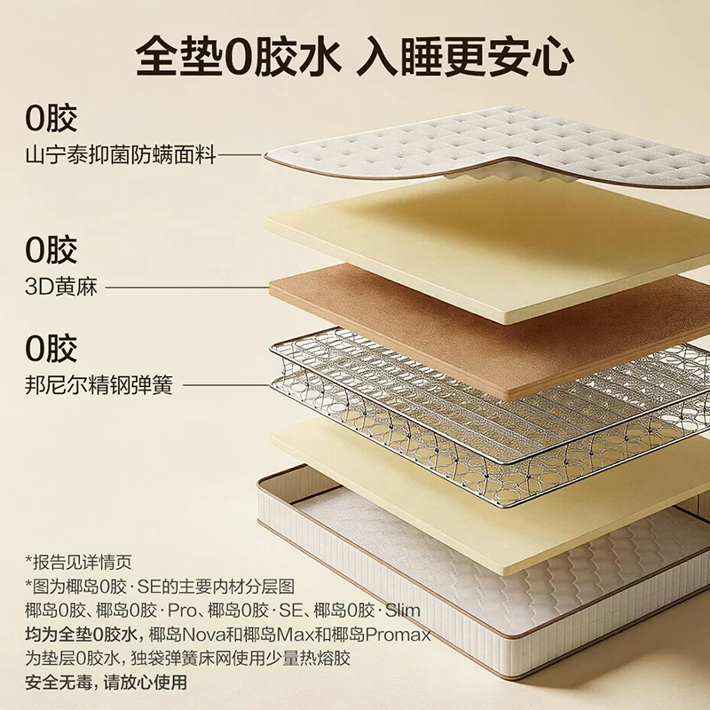 全友椰岛0胶105171K椰棕弹簧床垫 386.65元 - 86线报 全友椰岛0胶105171K椰棕弹簧床垫 386.65元 - 86线报